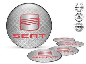 Seat Calcomanías de Rueda Estilo Insignias de Silicona Mejoradas